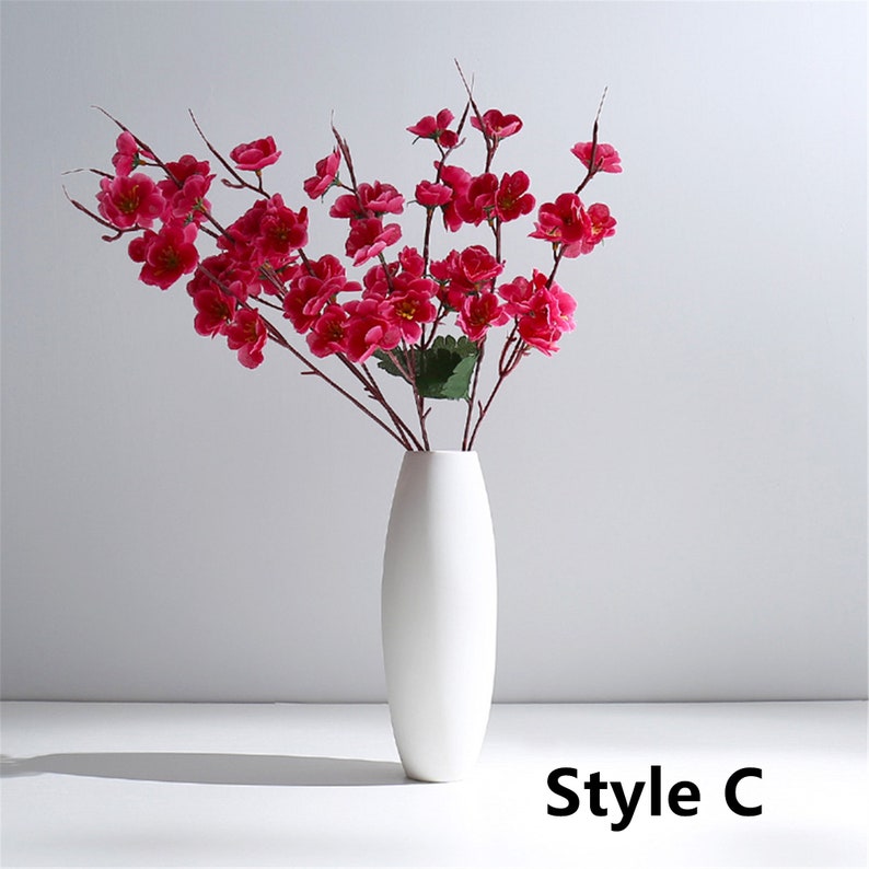White Minimalist Ceramic Vase Home Decor Dry Flower Vase | Etsy