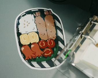 Tempura Bento Box Sticker | Matte Waterproof Vinyl Art
