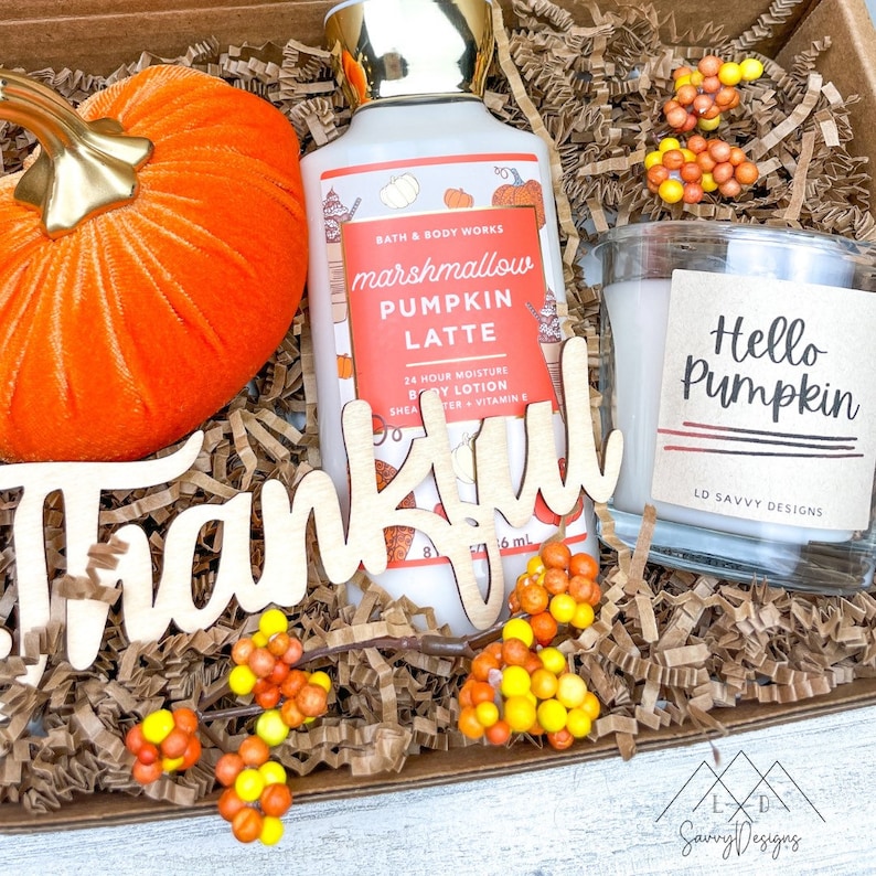FALL Gift Box Teacher Fall Gift Box Thankful Gift Box Etsy