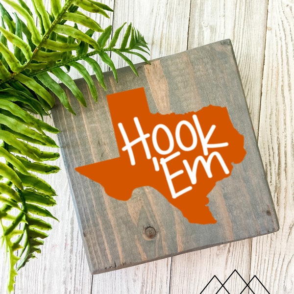 Hook Em Horns Etsy
