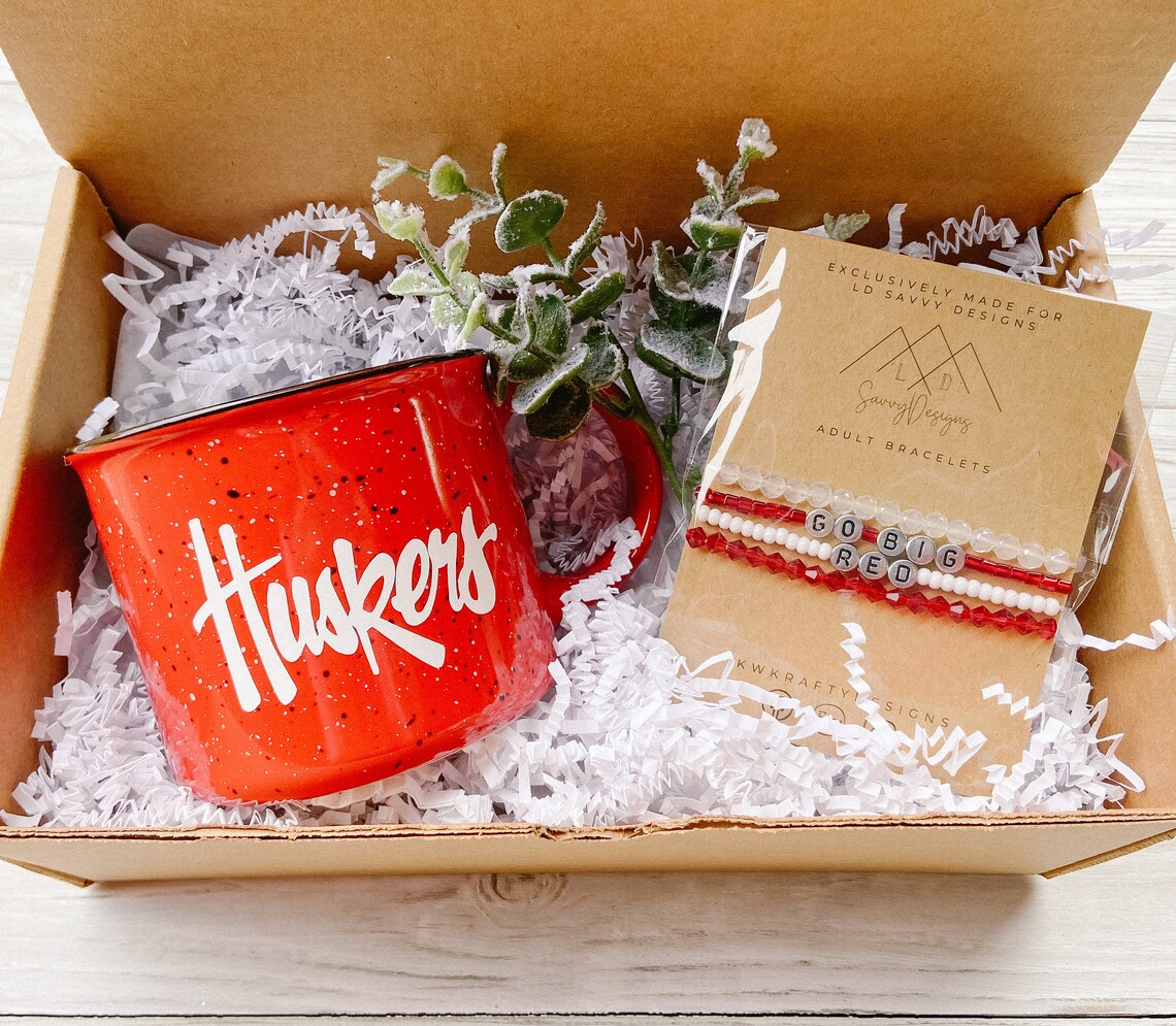 Custom Nebraska Cornhuskers Gift Set Etsy