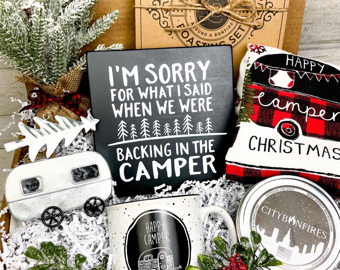 Christmas Gift Box Camping Gift Box Holiday Gift Box Camper Gifts Etsy