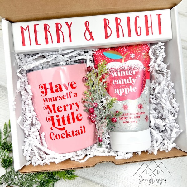 Let’s Get Fizzy Christmas Gift Box | Holiday Wine Box | Christmas Gift Box | Best Friend Christmas Gift