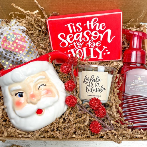 Christmas Gift Box Santa Gift Box Christmas Gift Basket Etsy