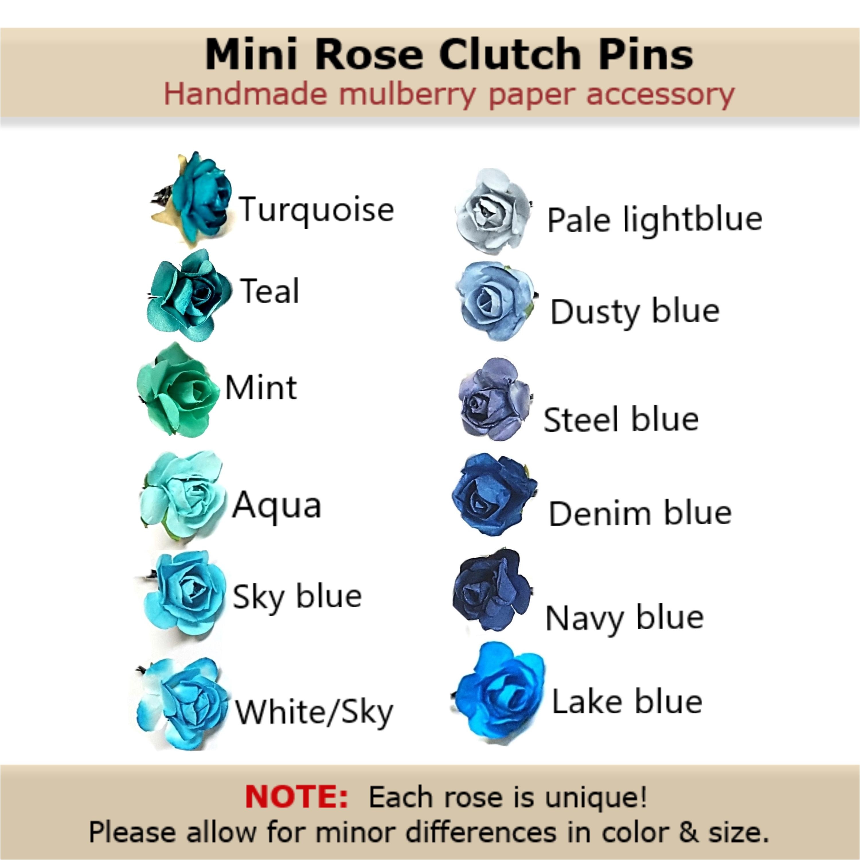 Handmade Rose Boutonniere – Small Flower Lapel Pin – Mini Rose Brooch ...