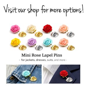 Black small flower hair pins minimalist wedding hairpins, Black mulberry paper mini rose hairclips decorative hair flowers - Set of 4 image 7