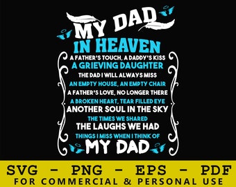 Download Dad In Heaven Svg Etsy