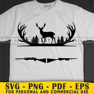 marco de rifle svg, nombre de ciervo svg, marco de caza svg, caza de ciervos svg, bosque svg, cabeza de ciervo svg, marco svg, caza de ciervos, rifle svg