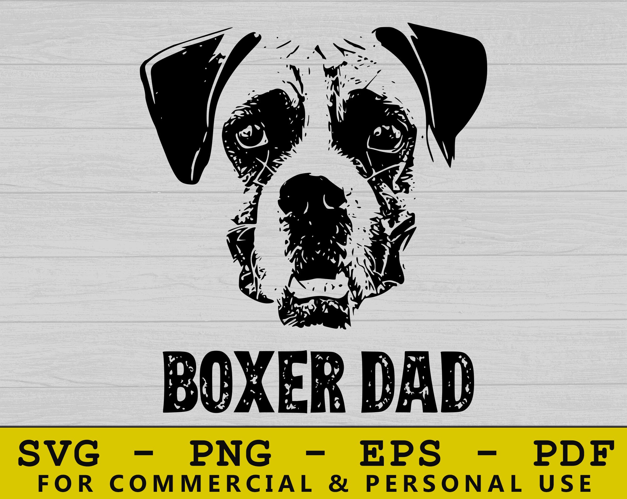 Download Boxer Dad Svg Boxer Dog Dog Svg Boxer Dog Svg Dog Dad Etsy