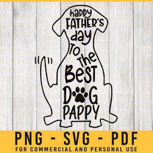 Download Happy Fathers Day To The Best Dog Dad Svg Dog Dad Gift Dog Etsy