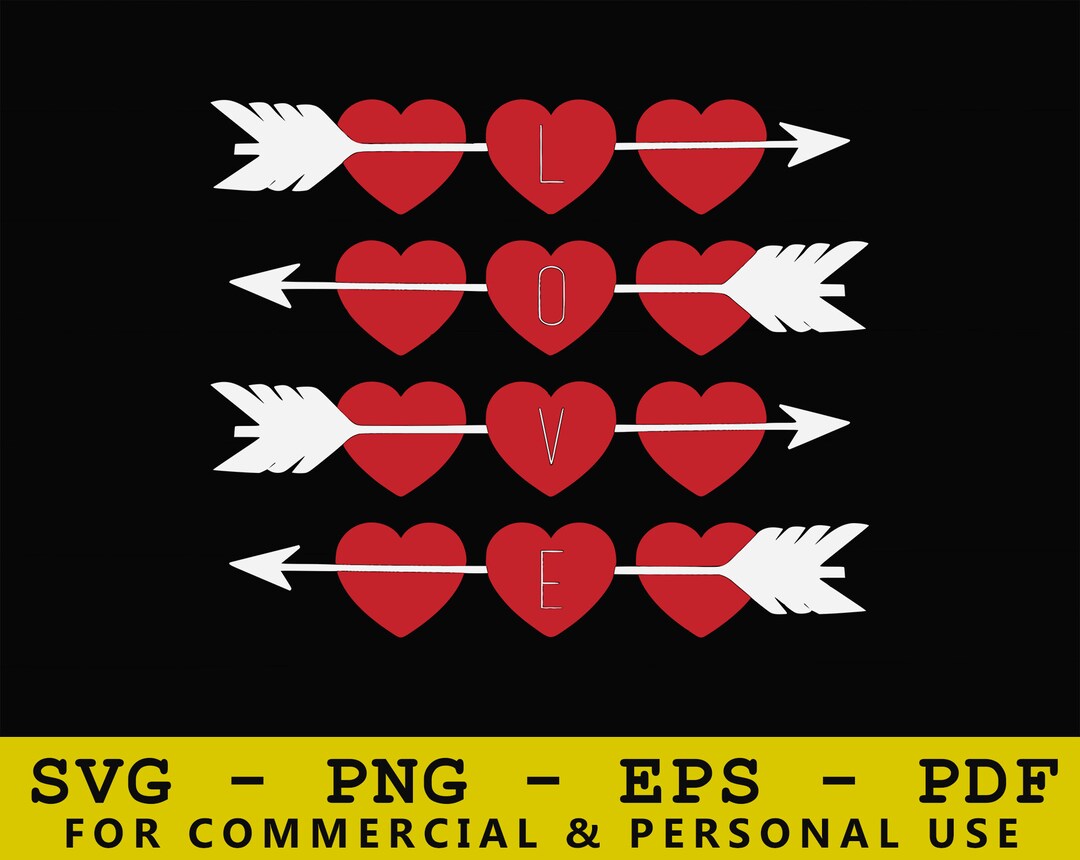 Liebe Pfeil Svg Liebe Svg Pfeil Svg Valentine Svg Liebe Etsy Schweiz