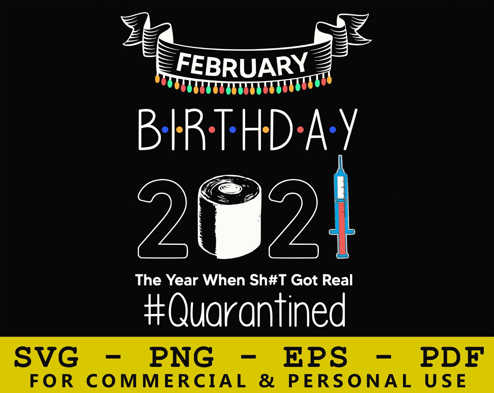Februar Geburtstag Svg Geburtstag Svg Geburtstag Mädchen Etsy