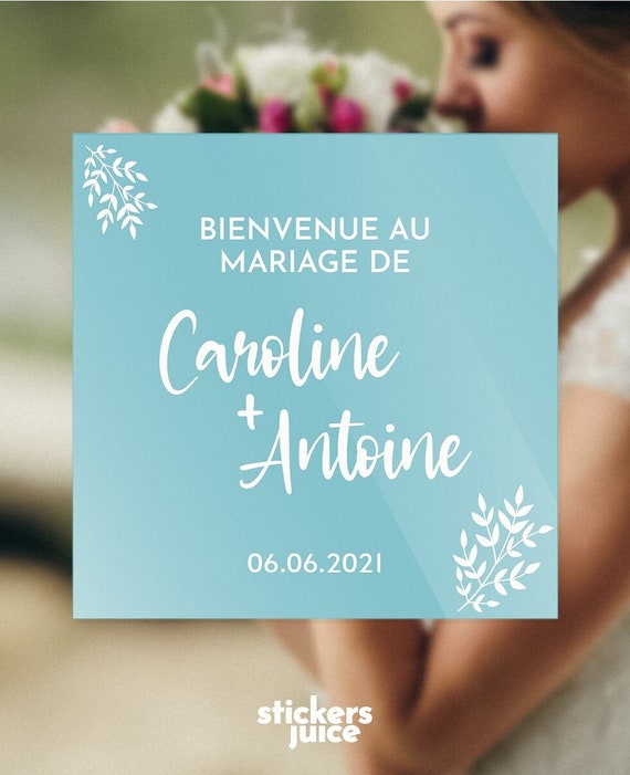 Stickers Marque places mariage & baptême – Stickersjuice