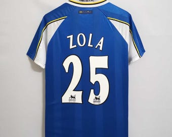 Chelsea Zola Retro 1997 1999 Home Jersey