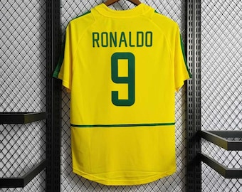 レトロブラジル2002ホームユニフォーム、ロナウド9サッカー
