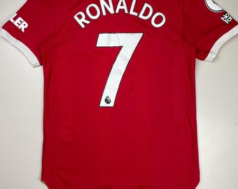 Man Utd 2021-22 #7 Cristiano Ronaldo Player Version Home Jersey Small Size