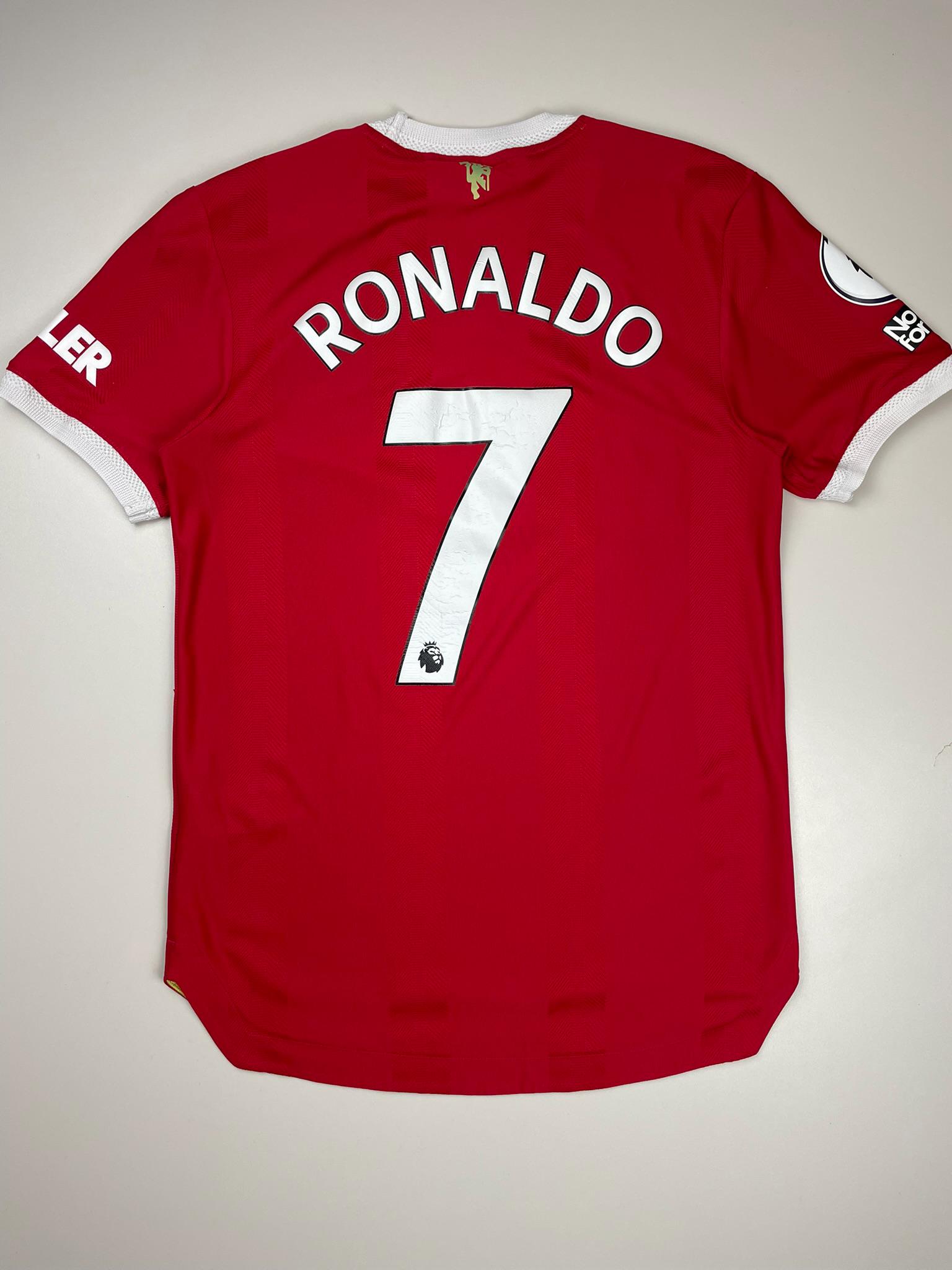 ぜんりょ ページ RONALDO 7 ユニフォーム M Man Utd 2021-22 #7 Cristiano Ronaldo Player Version Home Jersey