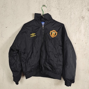 Umbro Manchester United ヴィンテージジャケット　ブラック Vintage 1990s Manchester United Umbro Light Jacket Youth L / Adult