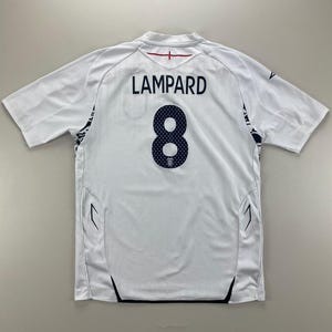 England 2007-09 #8 Lampard Home Jersey Kids 152cm Size