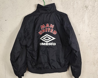 Vintage 1990s Manchester United Umbro Light Jacket Youth L / Adult