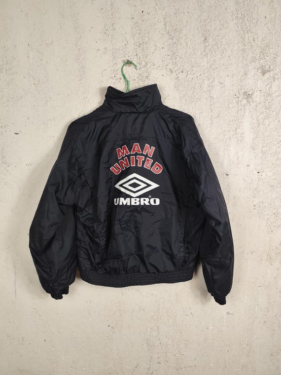 Vintage 1990s Manchester United Umbro Light Jacket Youth L / Adult