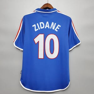 Francja Zidane Retro 2000 Koszulka domowa