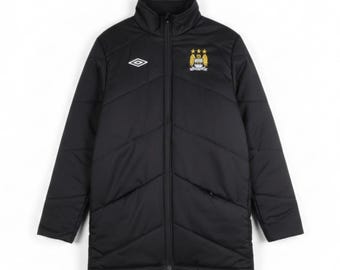 2018-19 Manchester City Umbro Padded Bench Coat Size M