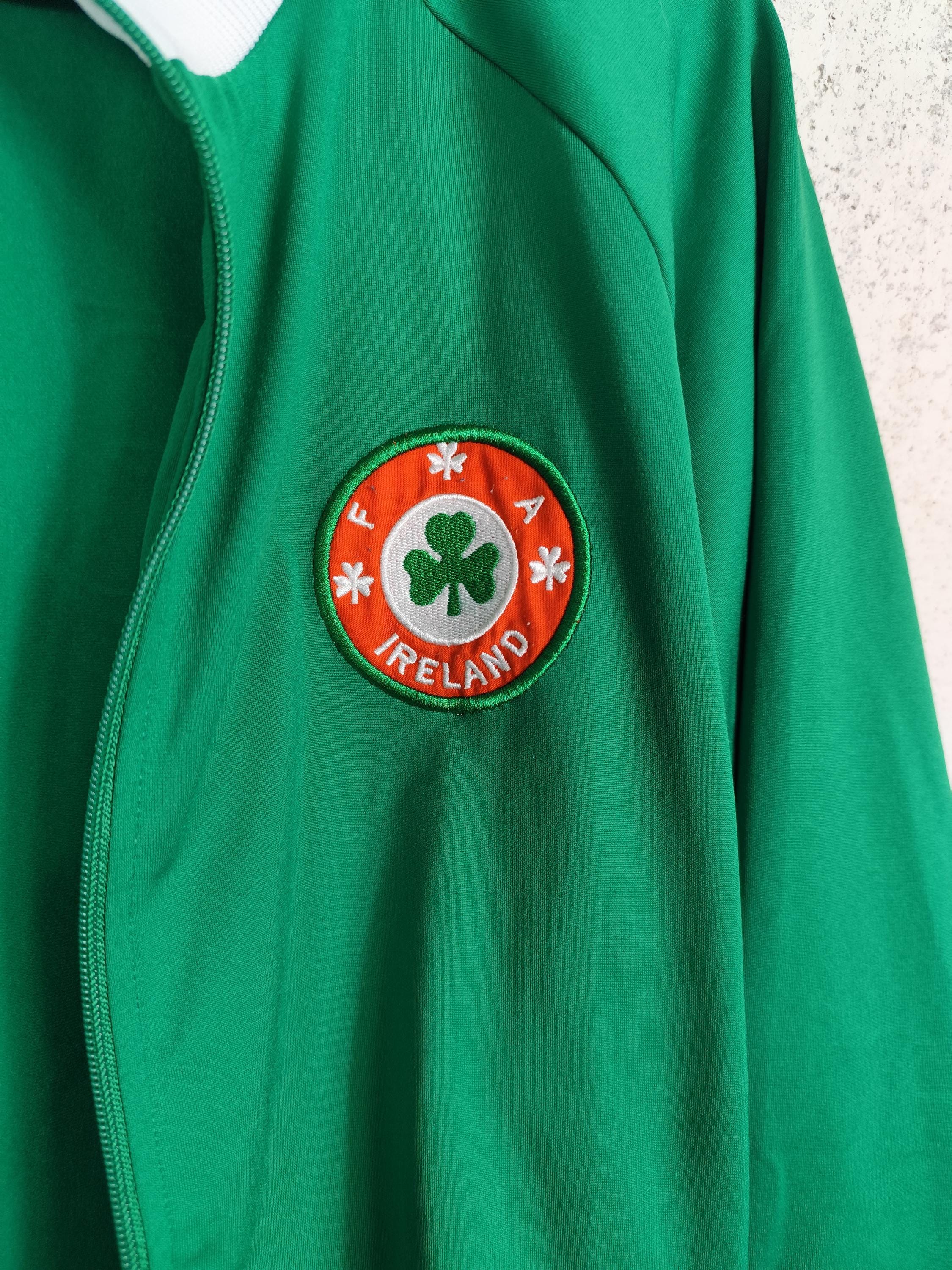 Veste De Survêtement Football Umbro Vintage – République D'Irlande, Homme Taille L, Blanche