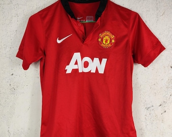 Manchester United Nike Heimtrikot 2013/14 Rot Gr. Jugend M (137–147 cm)