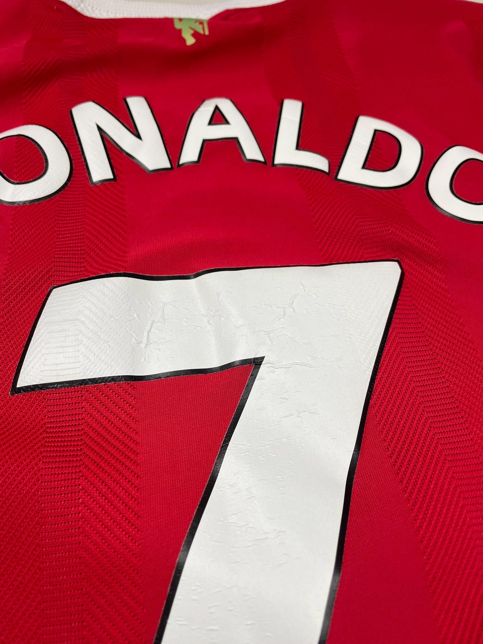 Man Utd 2021-22 #7 Cristiano Ronaldo Player Version Home Jersey