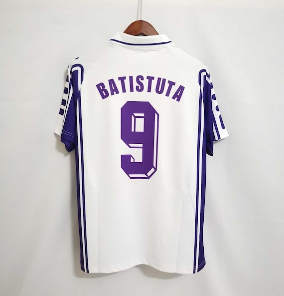 【正規品 98-99 Fila Fiorentina BATISTUTA #9】 ACF FIORENTINA 98/99 HOME - Jersey Retro - BATISTUTA # 9 - 2XL