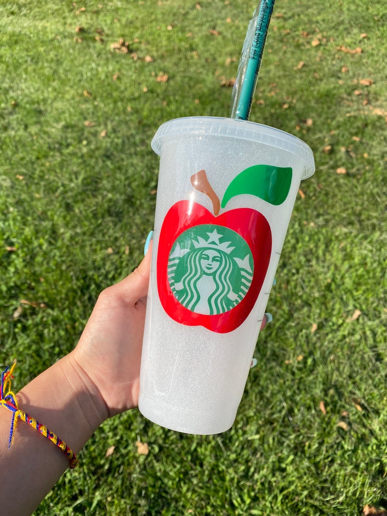 Epoxy Starbucks cup/ Epoxy glitter cup/ epoxy tumbler/ Etsy