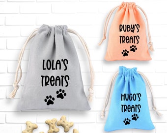 Personalised Dog Treat Bag, Puppy Gift, Training treats, Dog Treats, Treat Pouch with name Free Delivery U.K.