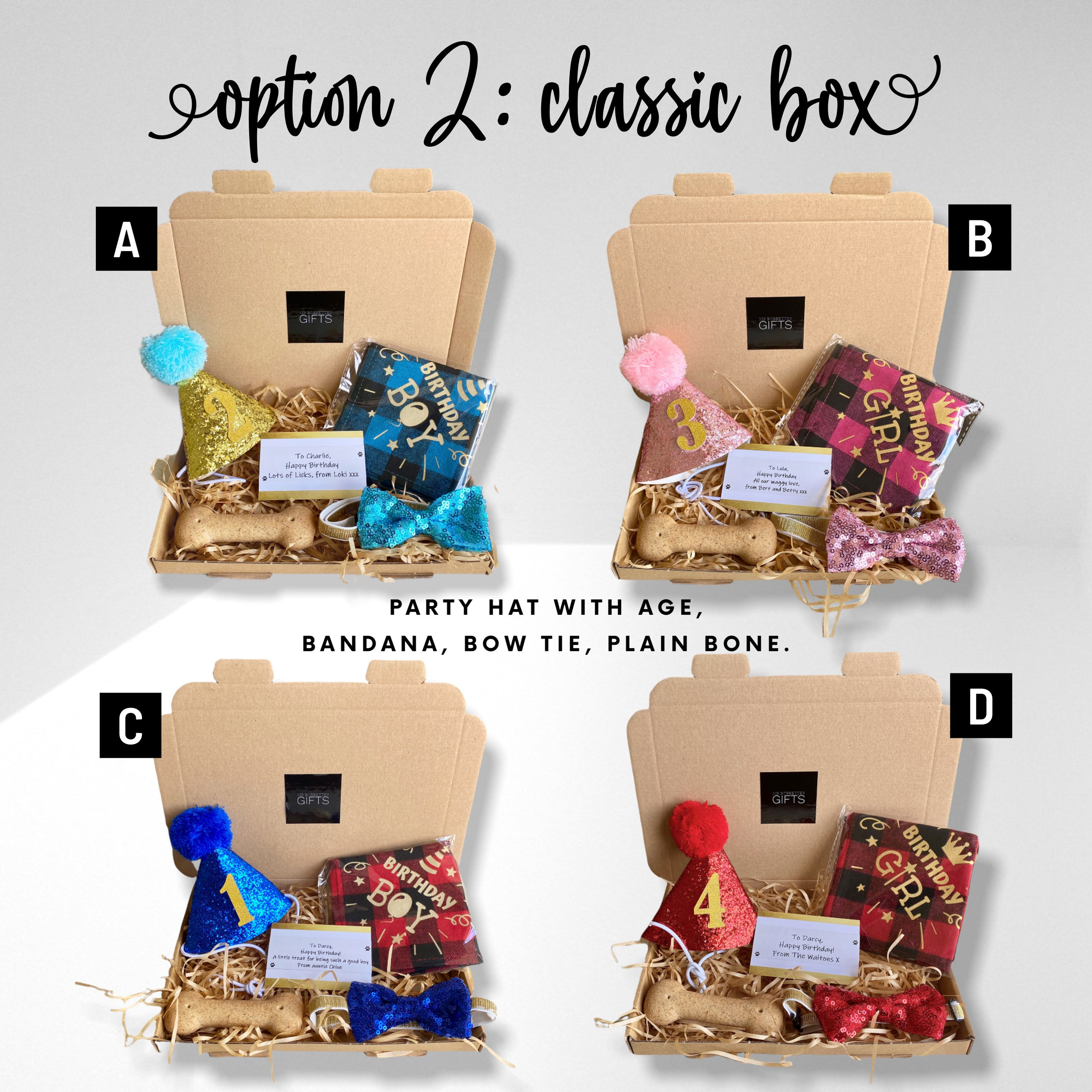 Personalised Dog Birthday Gift Box Dog Birthday Present - Etsy UK