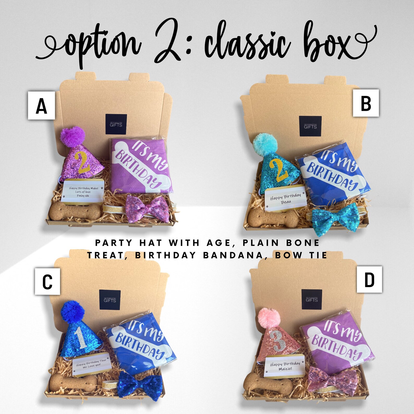 Personalised Dog Birthday Gift Box Dog Birthday Present Etsy UK