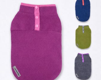 Polar Fleece Dog Jumper: Warm Autumn Winter Coat with Adjustable Neck