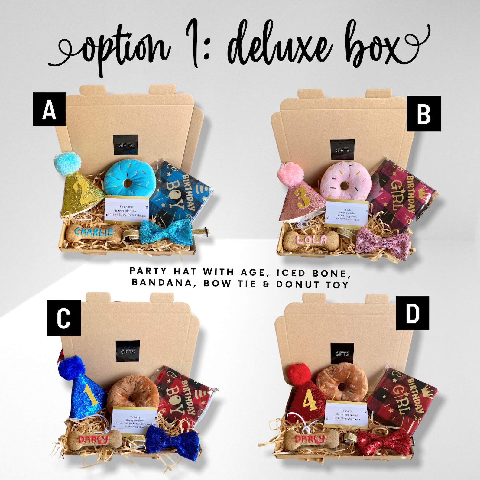 Personalised Dog Birthday Gift Box Dog Birthday Present - Etsy UK