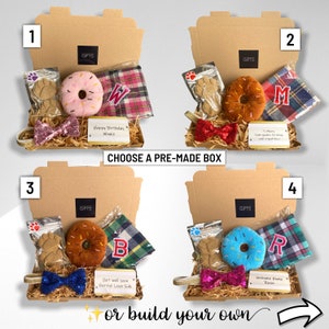 Build Your Own Dog Gift Box, Personalised, Letterbox, Bandana, Bow Tie, Treats, Accessories & Toys, New Puppy, Birthday, Customised UK image 4