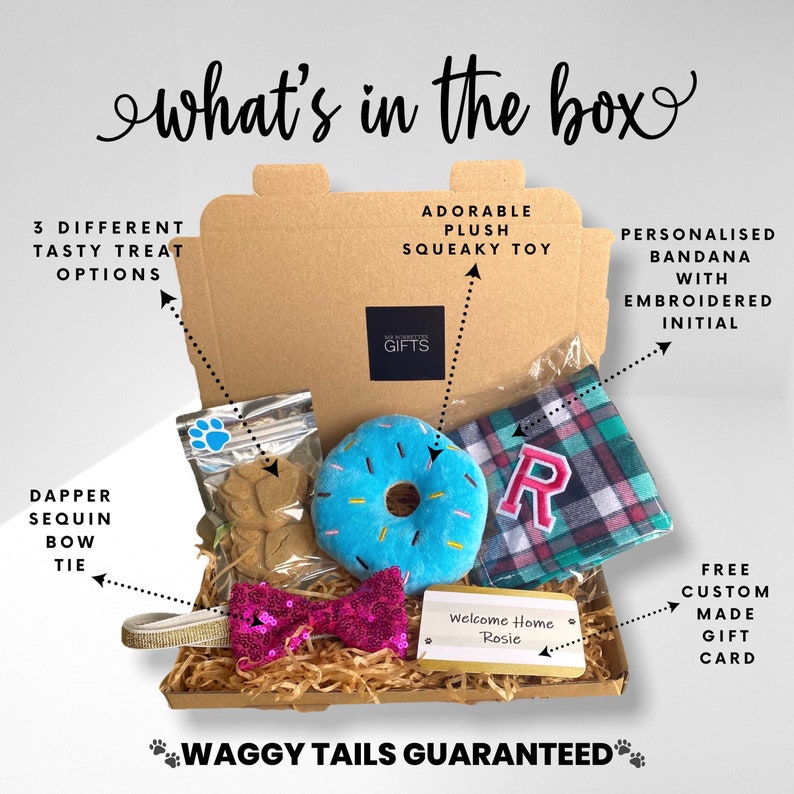 Build Your Own Dog Gift Box Personalised Letterbox Bandana Etsy UK
