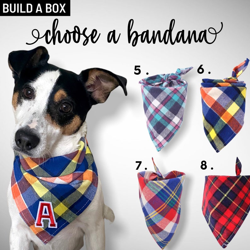 Build Your Own Dog Gift Box, Personalised, Letterbox, Bandana, Bow Tie, Treats, Accessories & Toys, New Puppy, Birthday, Customised UK image 6