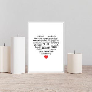 DESCARGA DIGITAL – Conmovedora imagen "Mi mejor bisabuela" – Ideal como regalo para el Día de la Madre, cumpleaños y ocasiones especiales - DIN-A4