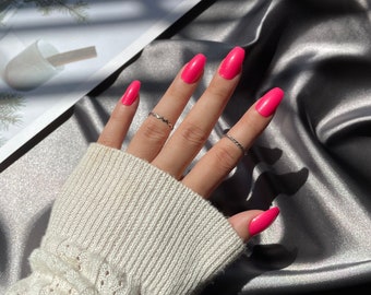 Neon Pink Short Coffin Nails Erikochjonas Neon Pink Short Coffin Nails Erikochjonas