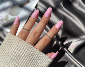 pix Short Coffin Acrylic Nails Pastel Purple short coffin nails etsy
