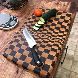 3D Pattern End Grain Cutting Board