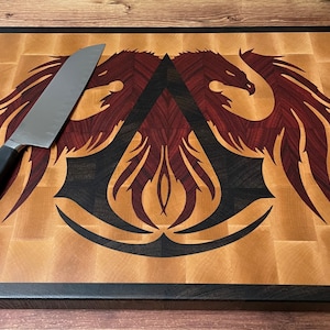 End Grain Custom Inlay Cutting Board