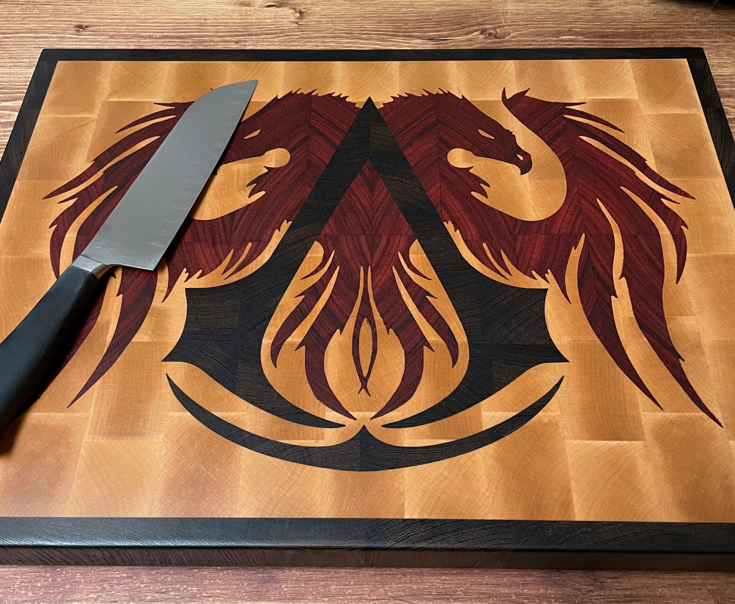 End Grain Custom Inlay Cutting Board Etsy