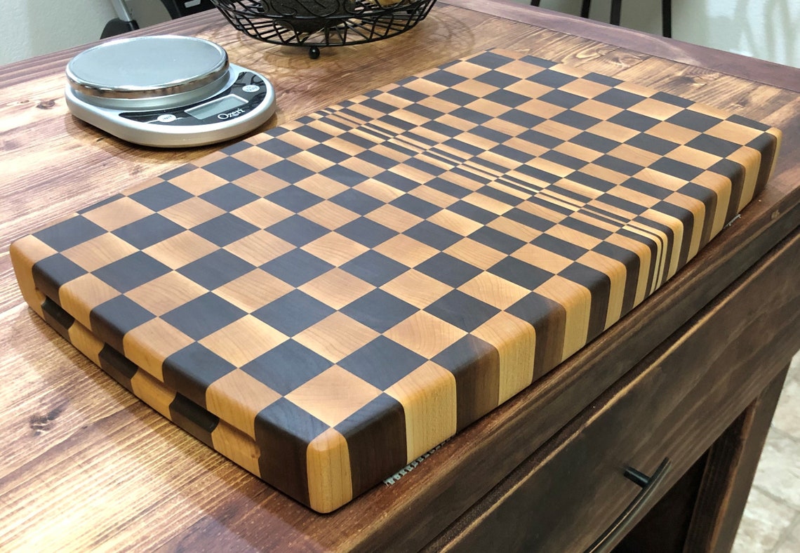 3D Pattern End Grain Cutting Board Etsy