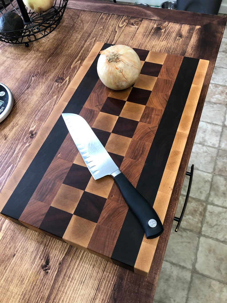 End Grain Cutting Board Etsy Canada