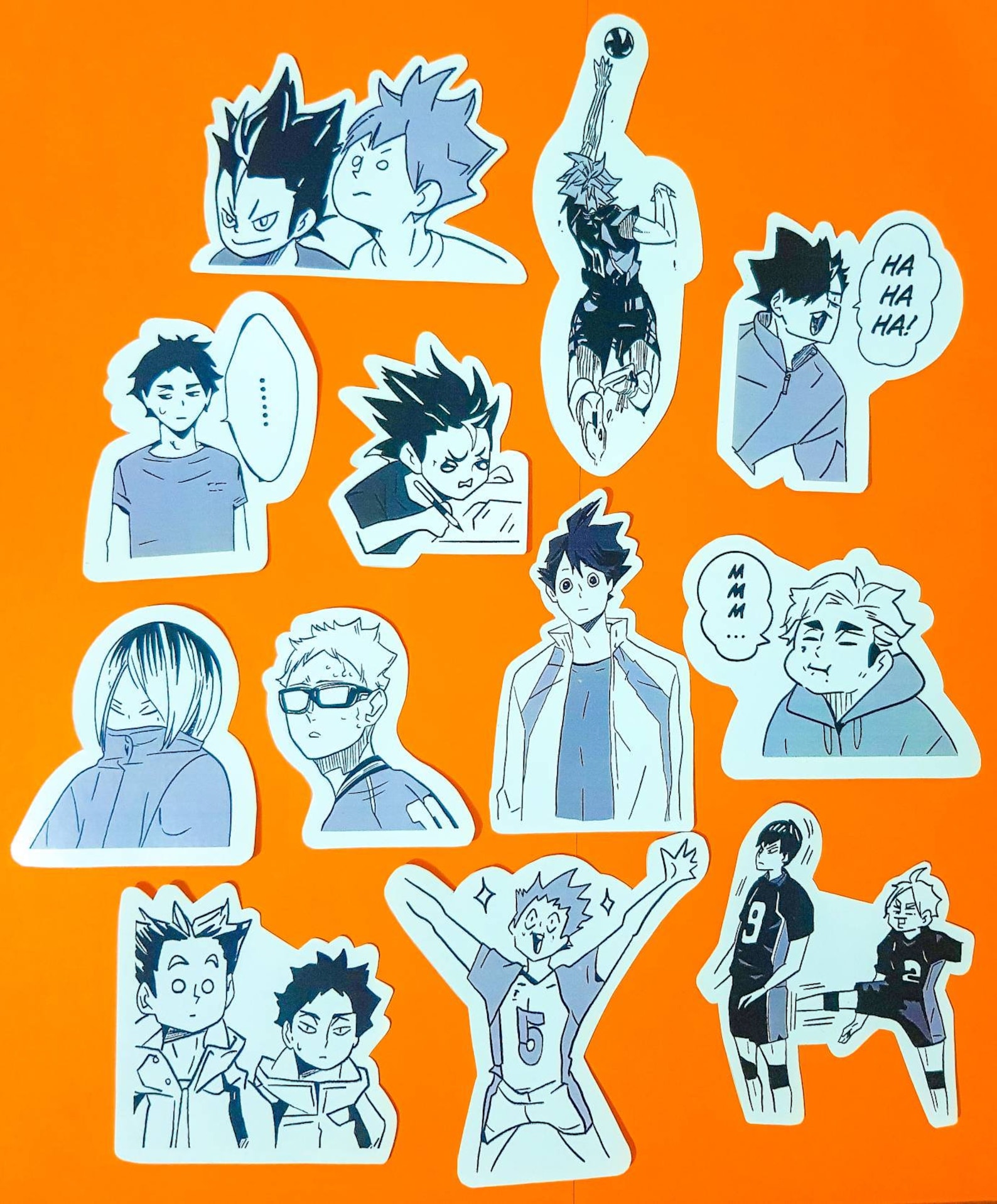 Haikyuu Sticker Pack Handmade Manga Series 2 / Bullet Etsy España