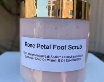 Peeling do stóp z różą